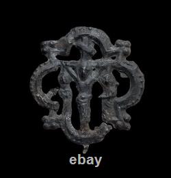 Enseigne pèlerinage Christ Calvaire gothique médiéval haute époque