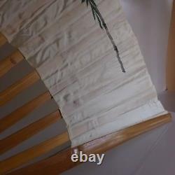 Eventail fait main peinture sur soie art ethnique déco design PN France N2400