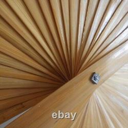 Eventail fait main peinture sur soie art ethnique déco design PN France N2400