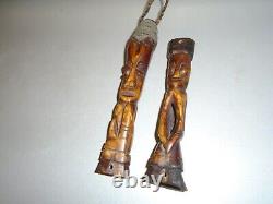 FECONDITEE AFRICAINE. PENIS & VAGIN. SCULPTURES EN CORNE ANIMALE. 19em