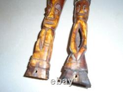 FECONDITEE AFRICAINE. PENIS & VAGIN. SCULPTURES EN CORNE ANIMALE. 19em