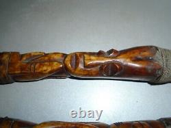 FECONDITEE AFRICAINE. PENIS & VAGIN. SCULPTURES EN CORNE ANIMALE. 19em