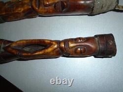 FECONDITEE AFRICAINE. PENIS & VAGIN. SCULPTURES EN CORNE ANIMALE. 19em