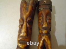 FECONDITEE AFRICAINE. PENIS & VAGIN. SCULPTURES EN CORNE ANIMALE. 19em