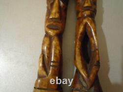 FECONDITEE AFRICAINE. PENIS & VAGIN. SCULPTURES EN CORNE ANIMALE. 19em