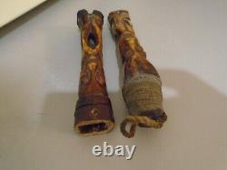 FECONDITEE AFRICAINE. PENIS & VAGIN. SCULPTURES EN CORNE ANIMALE. 19em