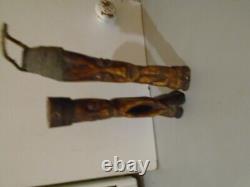 FECONDITEE AFRICAINE. PENIS & VAGIN. SCULPTURES EN CORNE ANIMALE. 19em