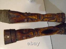 FECONDITEE AFRICAINE. PENIS & VAGIN. SCULPTURES EN CORNE ANIMALE. 19em