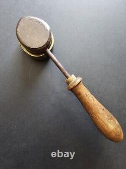 Fer à gaufrer De Fleuriste XIX Ème Siècle Bronze Rare