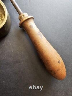 Fer à gaufrer De Fleuriste XIX Ème Siècle Bronze Rare