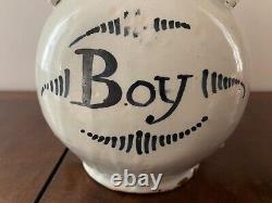 GOURDE ANCIENNE en céramique d'Angoulème Marquée Boy XVIIIème France