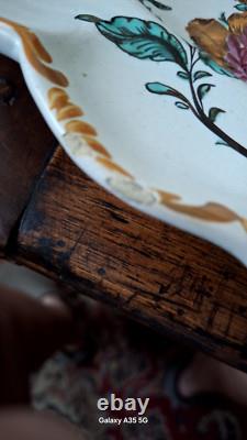 GRAND PLAT ANCIEN EN FAIENCE MARSEILLE XVIIIe XIXe