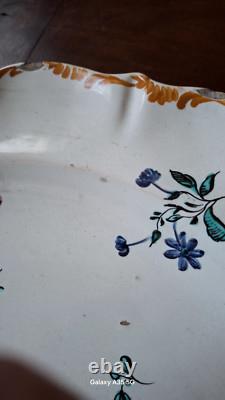 GRAND PLAT ANCIEN EN FAIENCE MARSEILLE XVIIIe XIXe