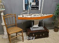 GRAND VOILIER DE BASSIN années 70 maquette bateau marine