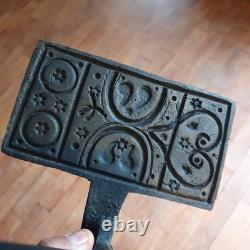 Gaufrier De Mariage Moule à Oublies Ancien Decor Animaux Xviii Xixeme