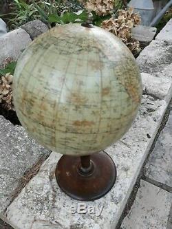 Globe, glob terrestre ancien marque Jordglob Colombus-Verlag Berlin Lichterfeld