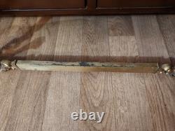 Grand Cadre A Miroir En Bronze Et Laiton