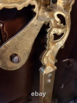 Grand Cadre A Miroir En Bronze Et Laiton