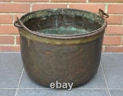 Grand Chaudron en cuivre rouge France XVIIIème