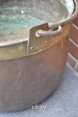 Grand Chaudron en cuivre rouge France XVIIIème