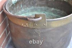 Grand Chaudron en cuivre rouge France XVIIIème