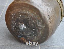 Grand Chaudron en cuivre rouge France XVIIIème