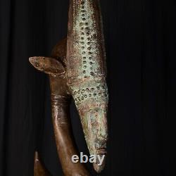 Grand Cimier Ciwara Bambara Mali XXe siècle Masque Ethnique Art Premier #E10