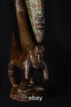 Grand Cimier Ciwara Bambara Mali XXe siècle Masque Ethnique Art Premier #E10