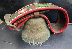 Grande Cloche Bronze Suisse Blondeau La Chaux-de-fonds Bell Antique D. 20cm