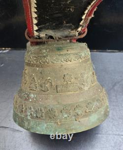 Grande Cloche Bronze Suisse Blondeau La Chaux-de-fonds Bell Antique D. 20cm