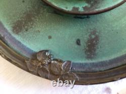 Grande Encrier LIBERTY (Art nouveau) Céramique/ Bronze