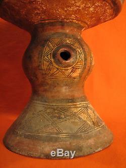 Grande Lampe KABYLE Ancienne 19e s Pièce de musée en terre cuite Kabylie Algérie