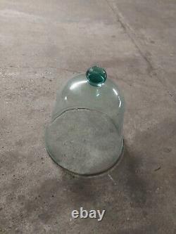 Grande cloche en verre souffé de maraicher XIX em (cloche de jardin, melon)