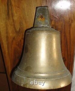 Grosse cloche bronze ancienne poids 5.335 kg hauteur 23 cm sonnaille abbaye