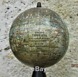 H18 cmPetit globe terrestre Forest d'étudeEp. Fin XIXème