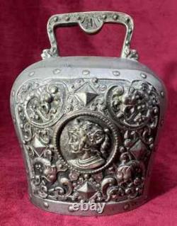 Hand Dinner Bell Cloche Clochette De Table Bronze Ancienne Renaissance 19eme XIX