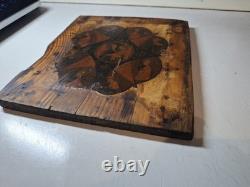 Icône orthodoxe russe du XIXe siècle. Mère de Dieu? Buisson Ardent