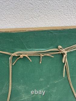 Immaculée Conception Vierge Marie Napoléon 3 Broderie Encadrée 96X78 Bel État