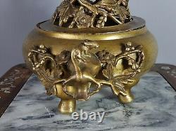 Indochine ancien brûle parfum bronze c. Vers 1900. Très bon état