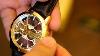 Invicta Objet D Art Gold Tone Leather Exoskeletal Model 25266 Unboxing Review And Close Up Info