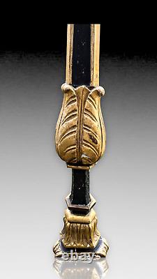 Italie Grand Pique Cierge Torchère Eglise Bois Doré Xviiieme Candle Wood Italian