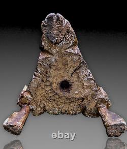 Italie Grand Pique Cierge Torchère Eglise Bois Doré Xviiieme Candle Wood Italian