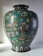 Japon Grand Vase En Bronze, D&eacute;cor En &eacute;maux Champlev&eacute;s, Xixe Si&egrave;cle