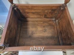 Jardinière cache pot en bois peint XIX ème polychrome decor antique art