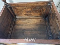 Jardinière cache pot en bois peint XIX ème polychrome decor antique art