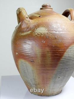 Jarre en grès XXL ancienne XIXe artisanat français Puisaye ancienne bonbonne