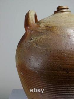 Jarre en grès XXL ancienne XIXe artisanat français Puisaye ancienne bonbonne
