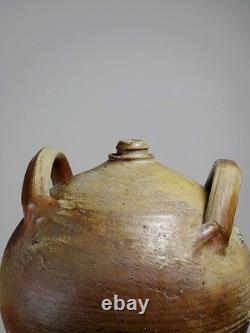 Jarre en grès XXL ancienne XIXe artisanat français Puisaye ancienne bonbonne