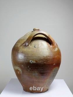 Jarre en grès XXL ancienne XIXe artisanat français Puisaye ancienne bonbonne