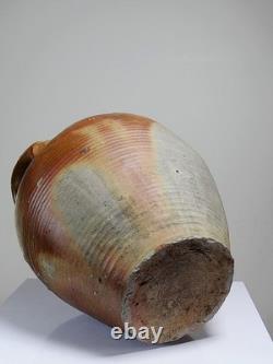 Jarre en grès XXL ancienne XIXe artisanat français Puisaye ancienne bonbonne